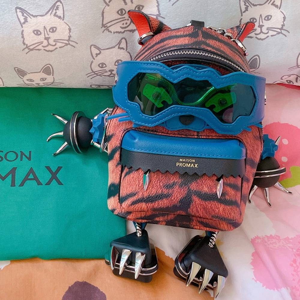 Maison Promax Tiger Print Backpack